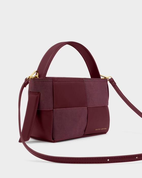 Katie Loxton Taya Woven Suedette Top Handle Bags