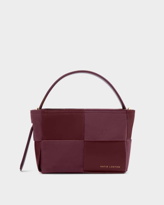 Katie Loxton Taya Woven Suedette Top Handle Bags