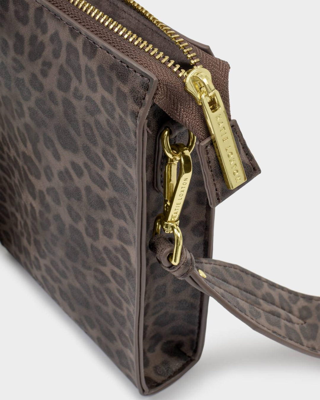 Katie Loxton Avery Slim Mini Crossbody Bag- Leopard