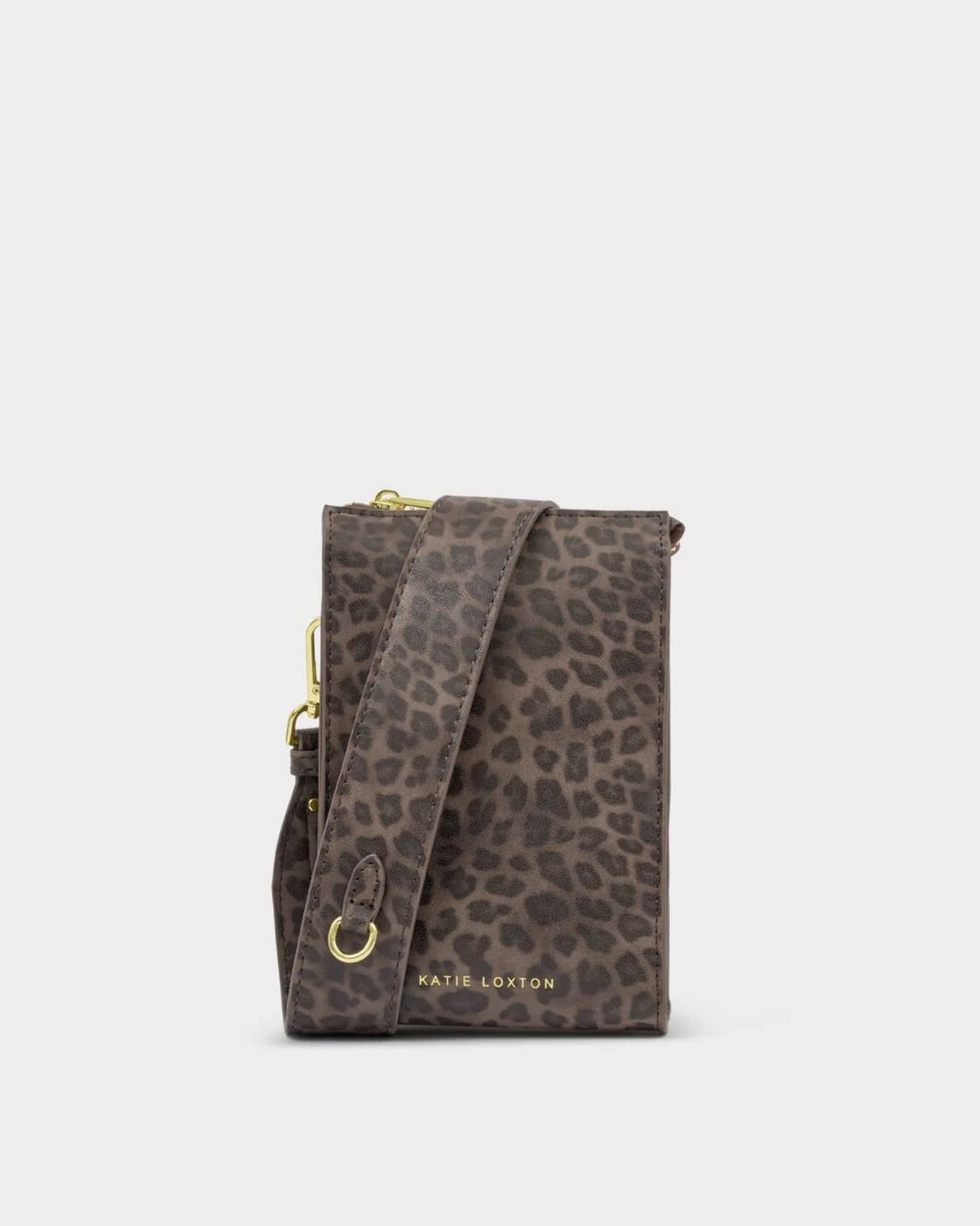 Katie Loxton Avery Slim Mini Crossbody Bag- Leopard