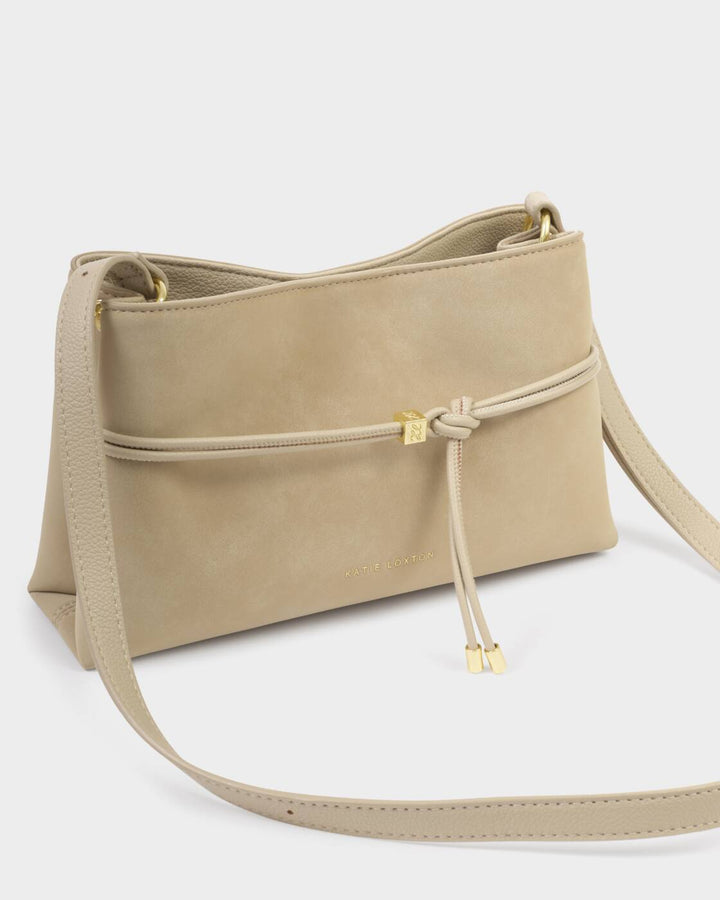 Katie Loxton Lori Suedette Belted Crossbody Bag- Desert Sand