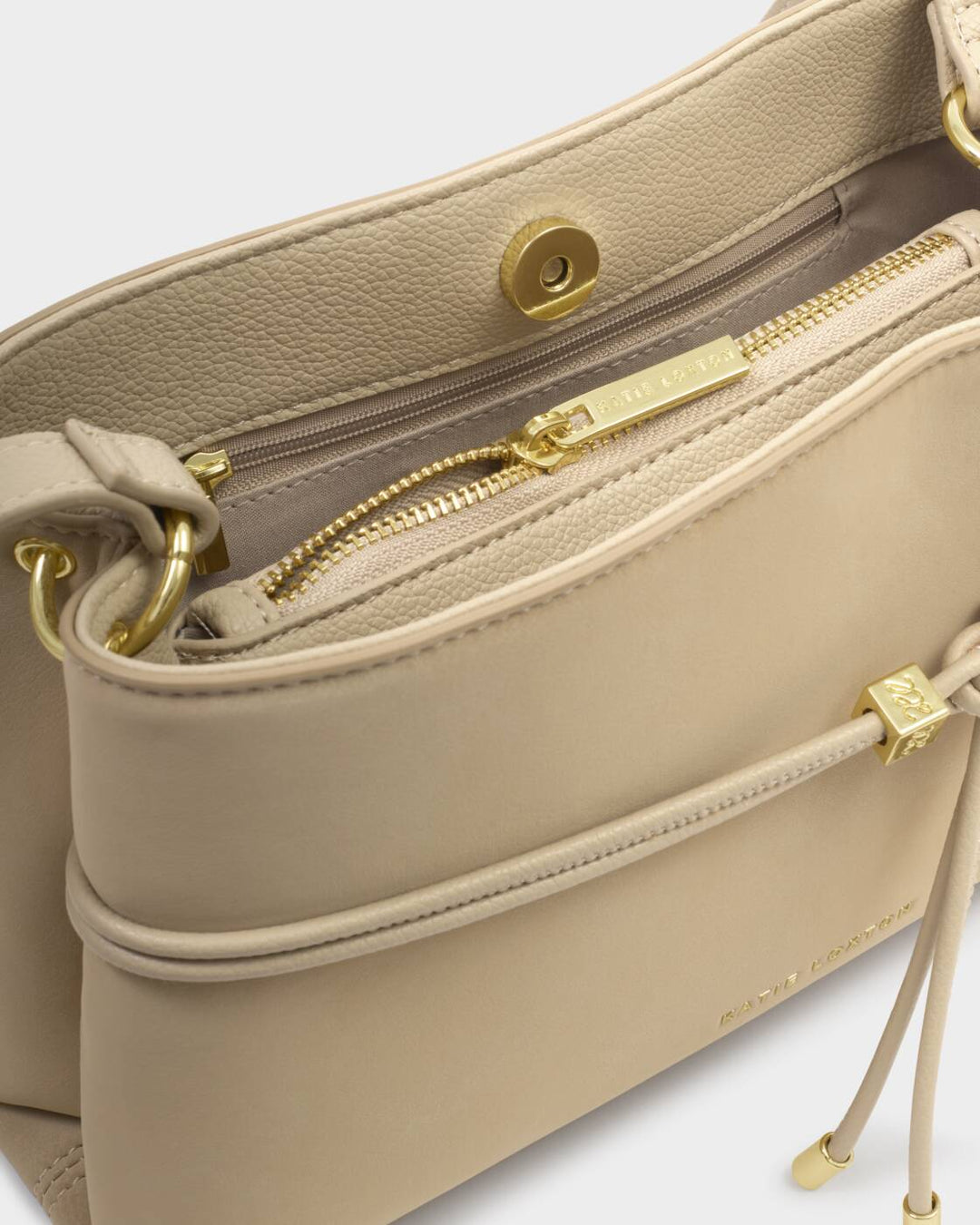 Katie Loxton Lori Suedette Belted Crossbody Bag- Desert Sand