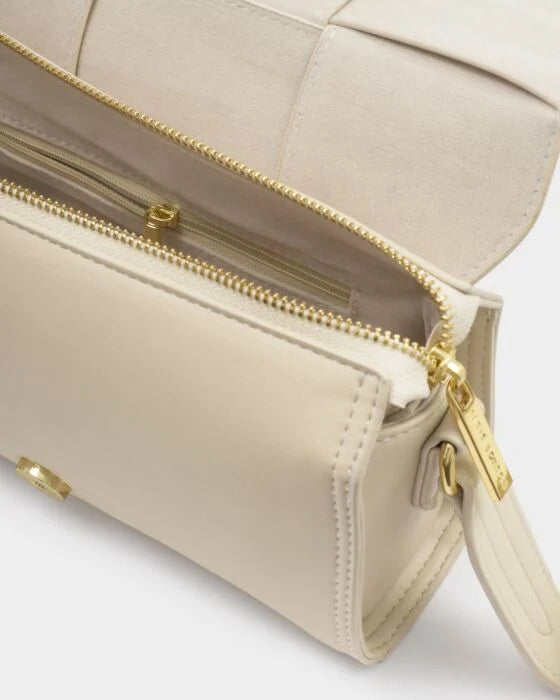 Katie Loxton Taya Suedette Crossbody Bag - Oyster