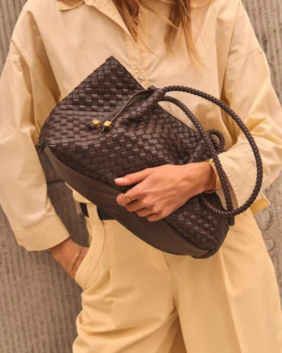 Katie Loxton Nova Small Shoulder Tote - Chocolate
