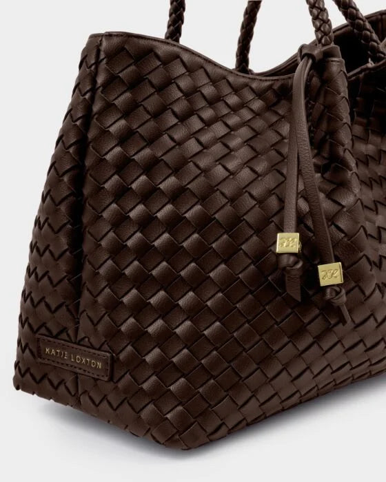 Katie Loxton Nova Small Shoulder Tote - Chocolate