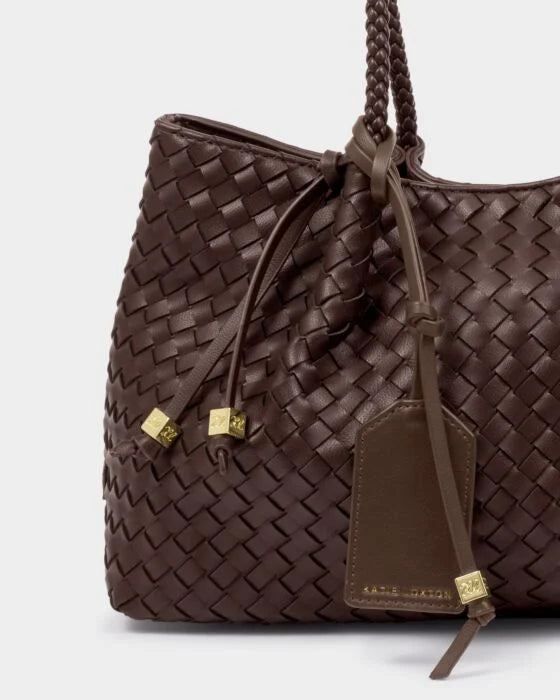 Katie Loxton Nova Small Shoulder Tote - Chocolate