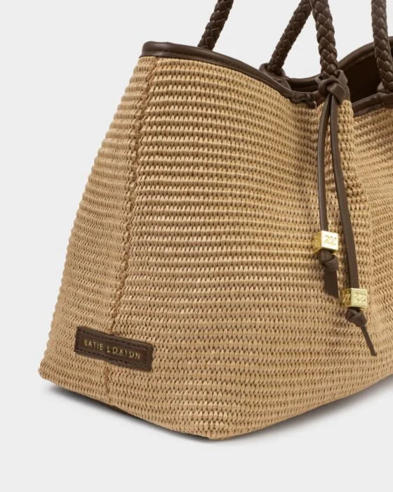 Katie Loxton Nova Small Shoulder Tote - Bitter Chocolate