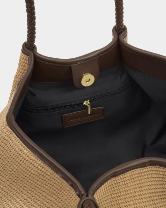 Katie Loxton Nova Small Shoulder Tote - Bitter Chocolate