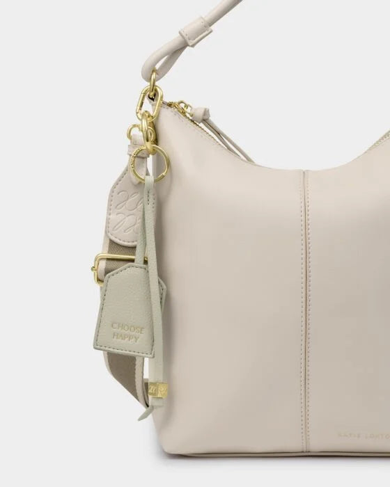 Katie Loxton Sentiment Keyrings 'Choose Happy' - Green Mist