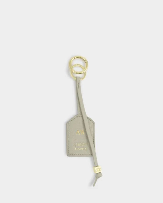 Katie Loxton Sentiment Keyrings 'Choose Happy' - Green Mist