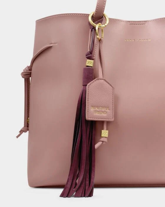 Katie Loxton Sentimental Keyring 'Beautiful friend' - Pink Heather