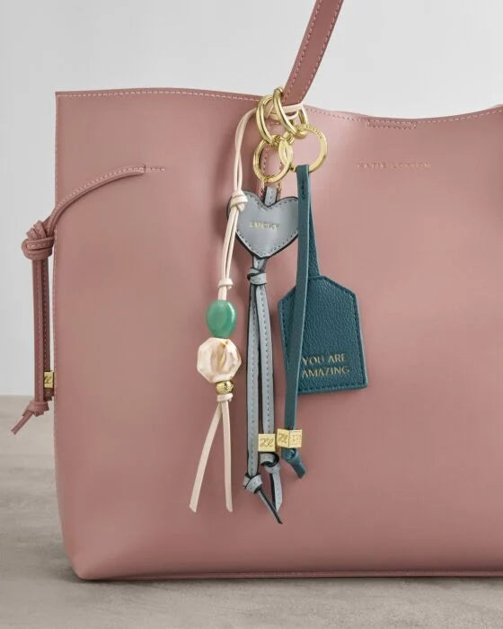 Katie Loxton Sentimental Keyring 'You Are Amazing' - Deep Teal