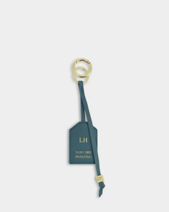 Katie Loxton Sentimental Keyring 'You Are Amazing' - Deep Teal