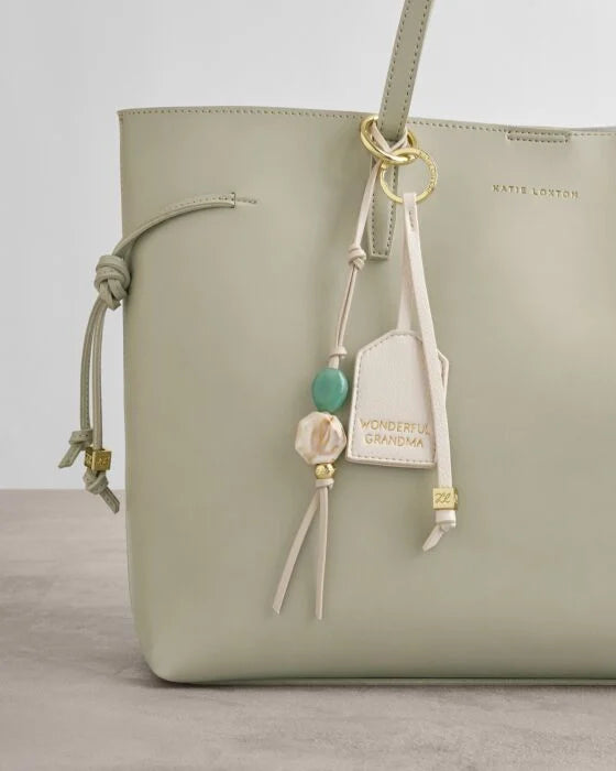 Katie Loxton Sentimental Keyring 'Wonderful Grandma' Off White