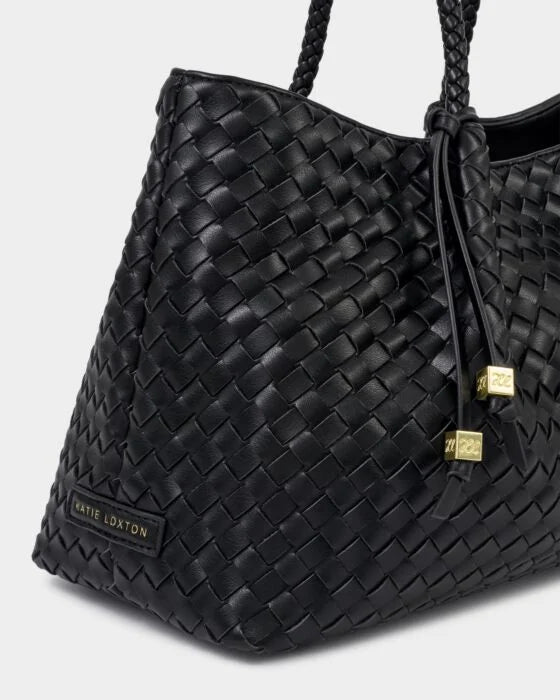 Katie Loxton Nova Small Shoulder Tote - Black