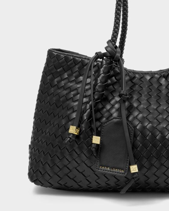 Katie Loxton Nova Small Shoulder Tote - Black