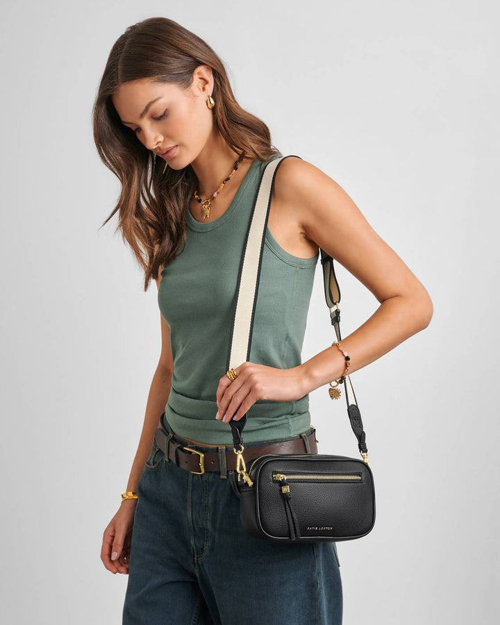Katie Loxton Lottie Crossbody Bag- Black