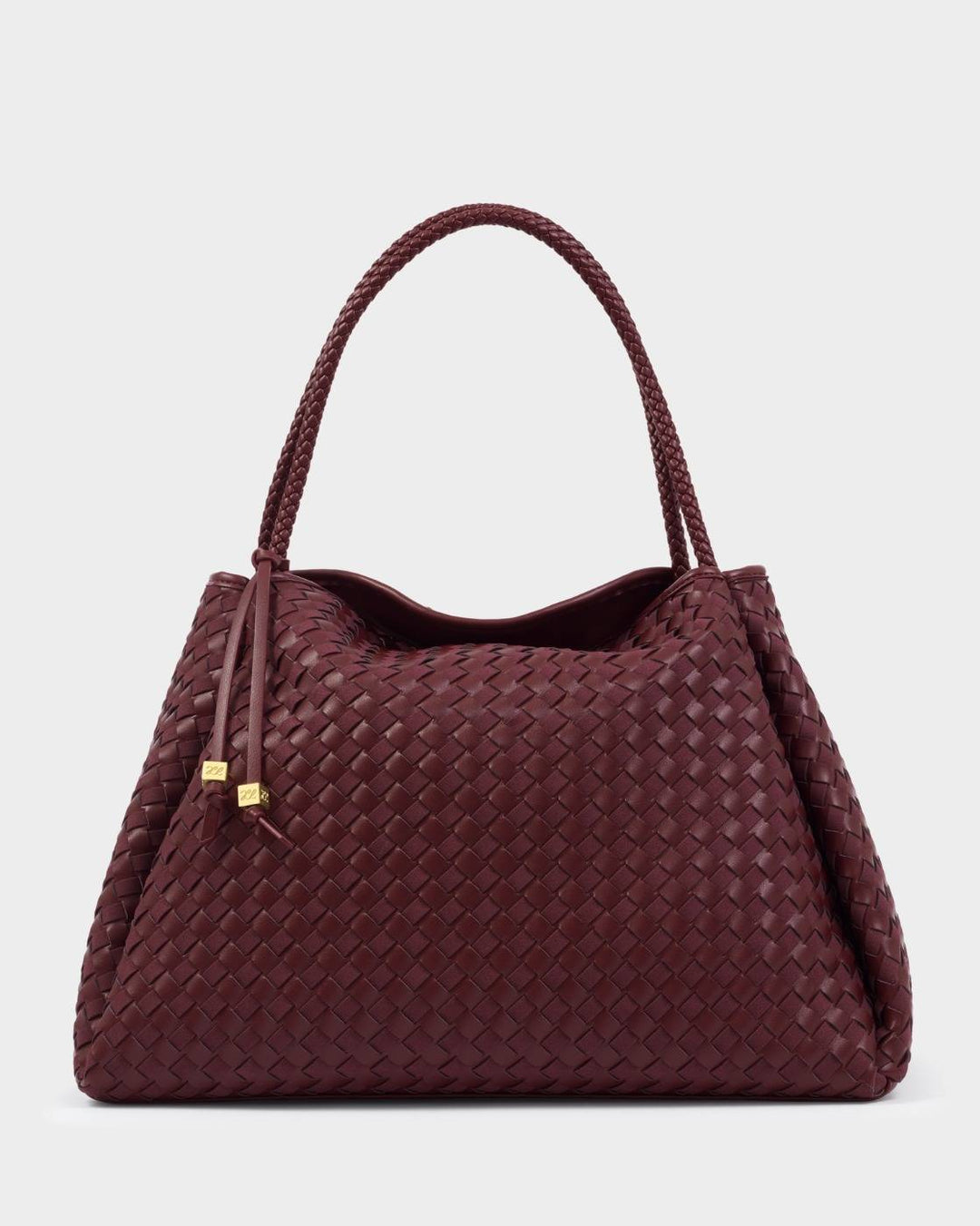 Nova Woven Large Tote Bag- Cherry