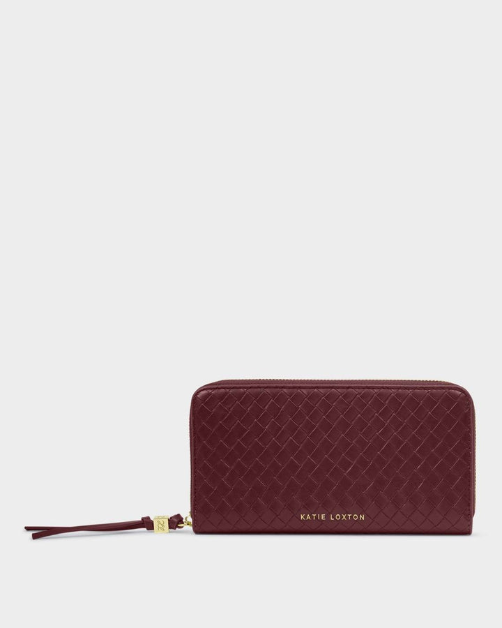 Katie Loxton Nova Woven Purse- Cherry