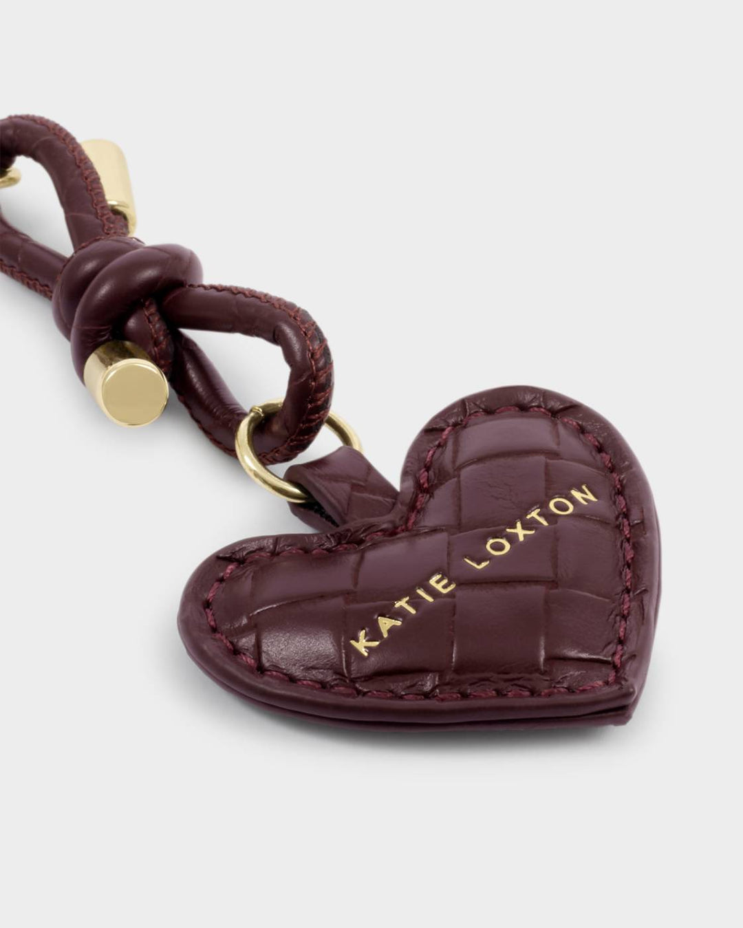 Katie Loxton Gift Boxed Keyring & Card Holder Set - Cherry Woven