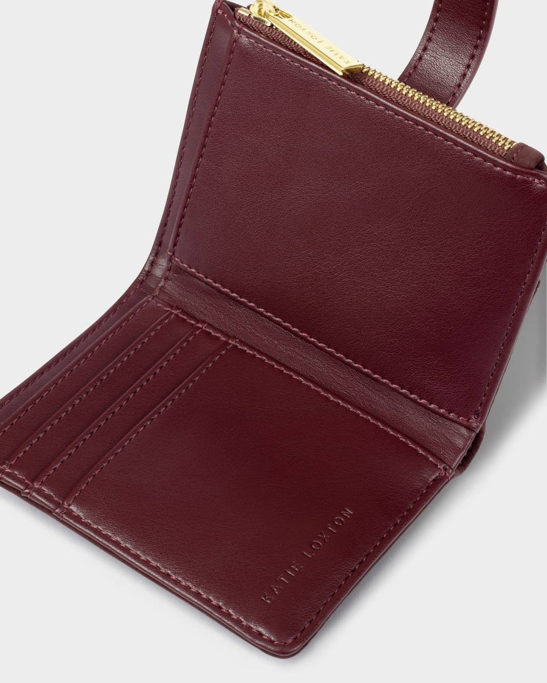 Katie Loxton Orin Lock Twist Purse- Cherry Suedette