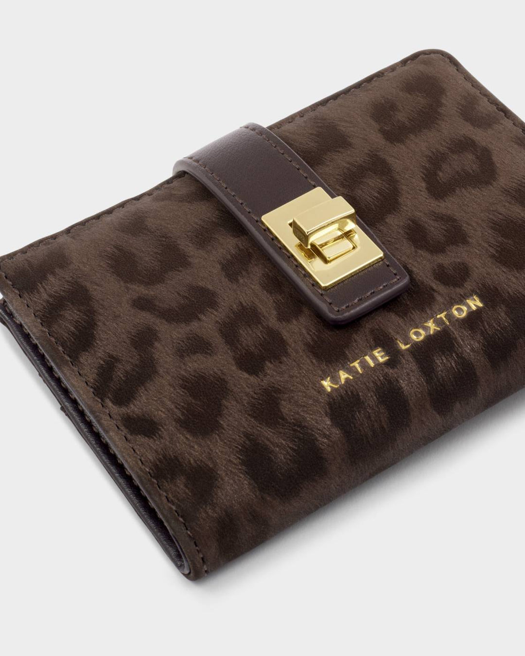 Katie Loxton Orin Twist Lock Purse- Leopard Print
