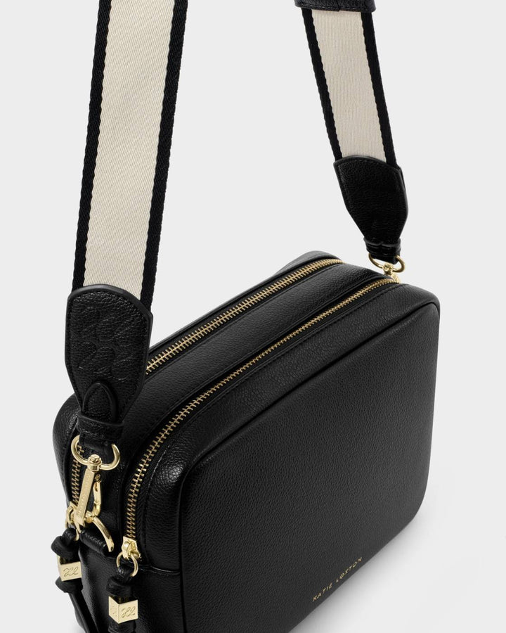 Katie Loxton Lottie Large Crossbody Bag- Black