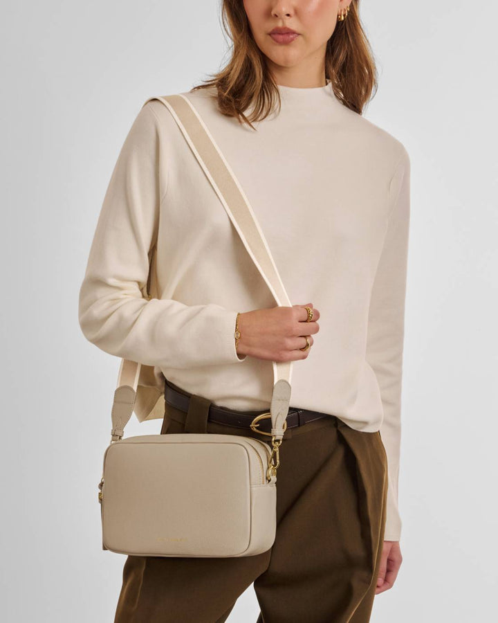 Katie Loxton Lottie Large Crossbody Bag- Light Taupe