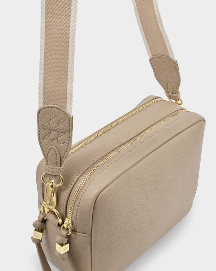 Katie Loxton Lottie Large Crossbody Bag- Light Taupe