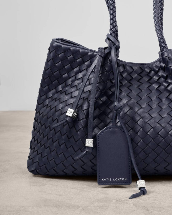 Katie Loxton Nova Small Shoulder Tote- Navy