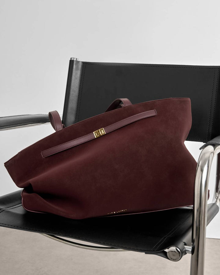 Katie Loxton Orin Suedette Toe Bag- Cherry