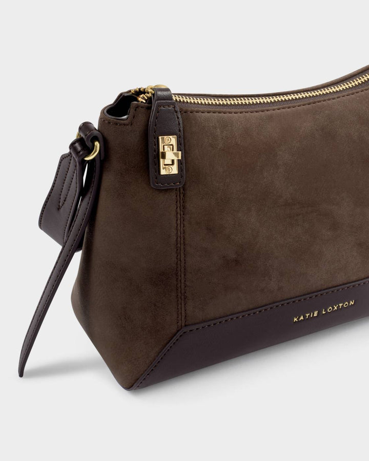 Katie Loxton Charlbury Crossbody Bag- Bitter Chocolate
