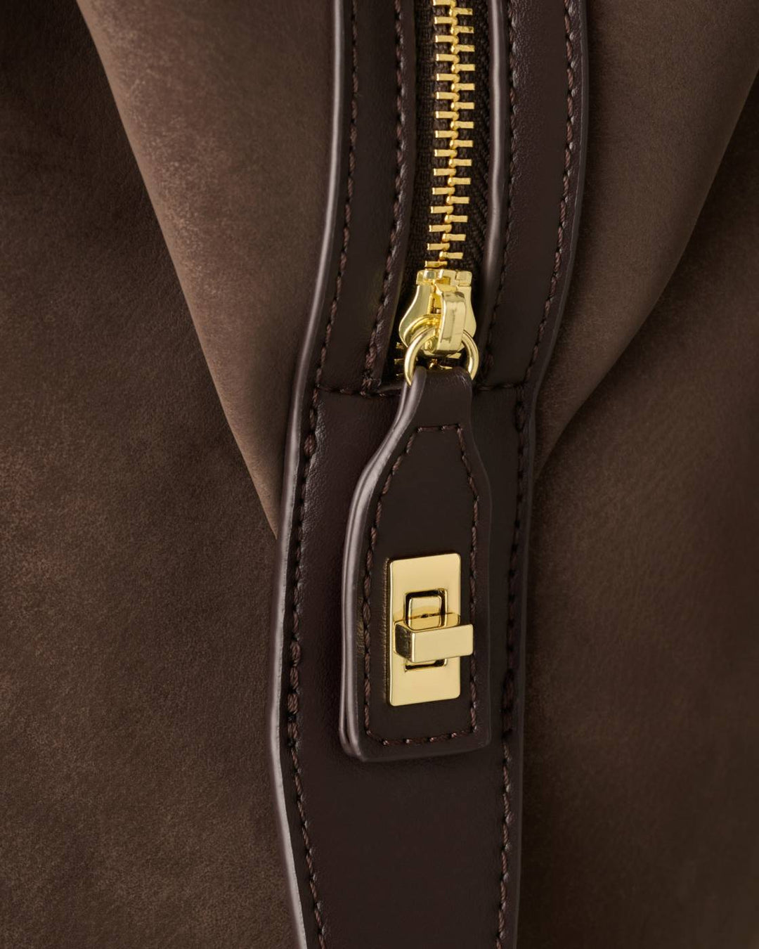Katie Loxton Charlbury Suedette Cabin Bag - Bitter Chocolate