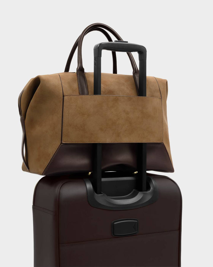 Katie Loxton Charlbury Suedette Cabin Bag - Caramel