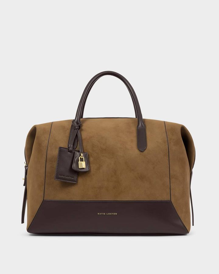 Katie Loxton Charlbury Suedette Cabin Bag - Caramel