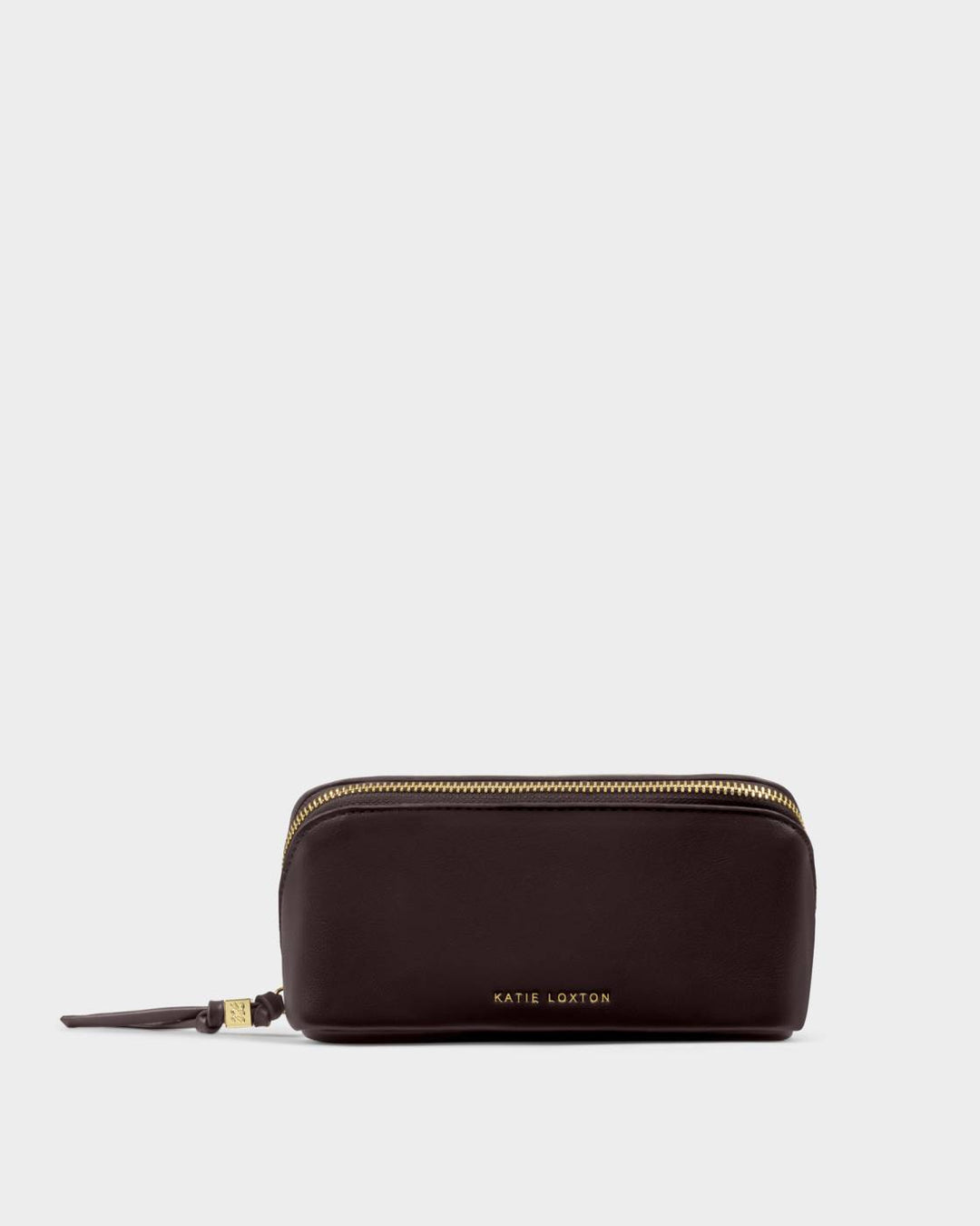 Katie Loxton Fold-Out Mirror Makeup Bag - Bitter Chocolate