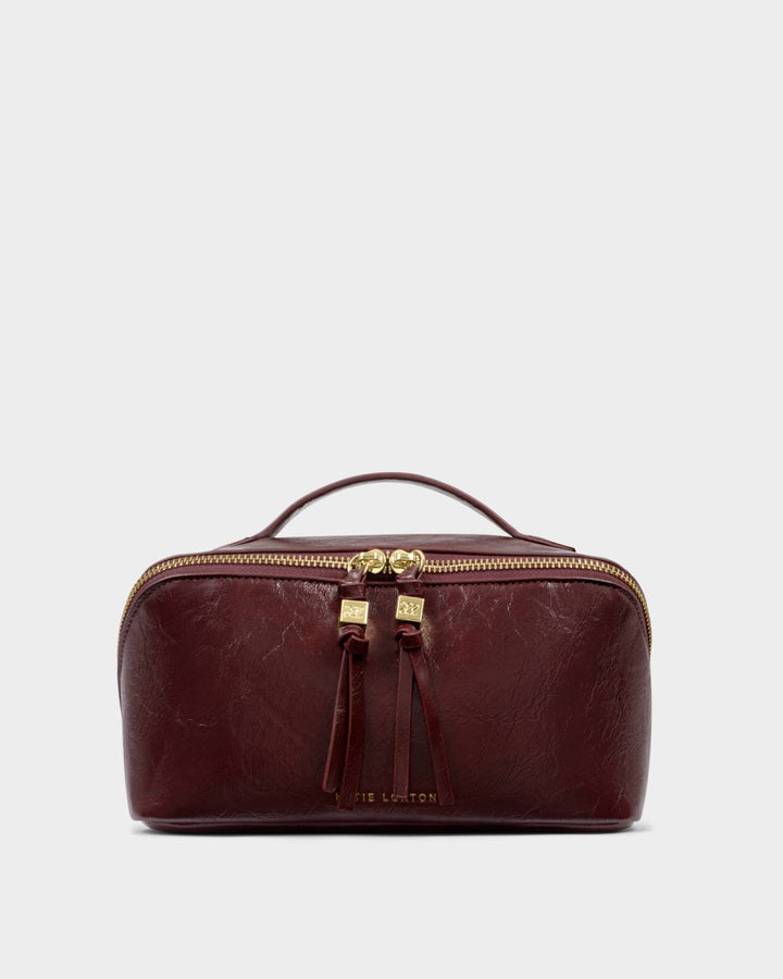 Katie Loxton Soho Medium Makeup & Wash Bag - Cherry