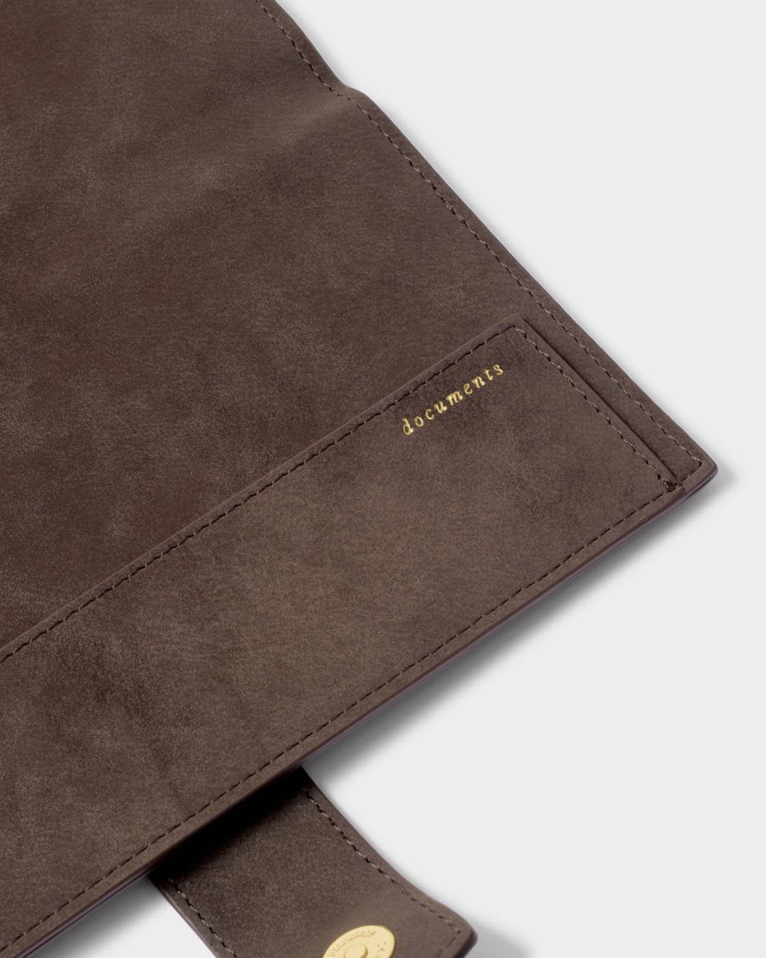 Katie Loxton Charlbury Suedette Travel Wallet - Chocolate