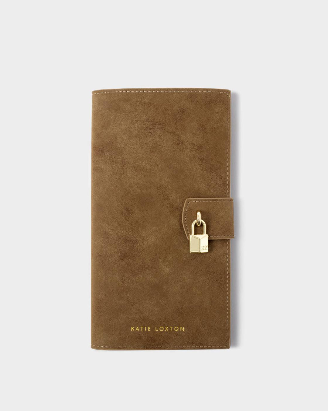 Katie Loxton Charlbury Suedette Travel Wallet - Caramel