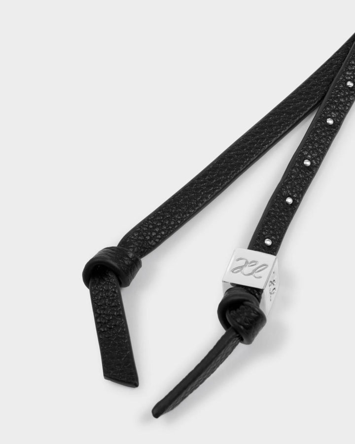 Katie Loxton Heart Charm Keyring - Lucky in Black