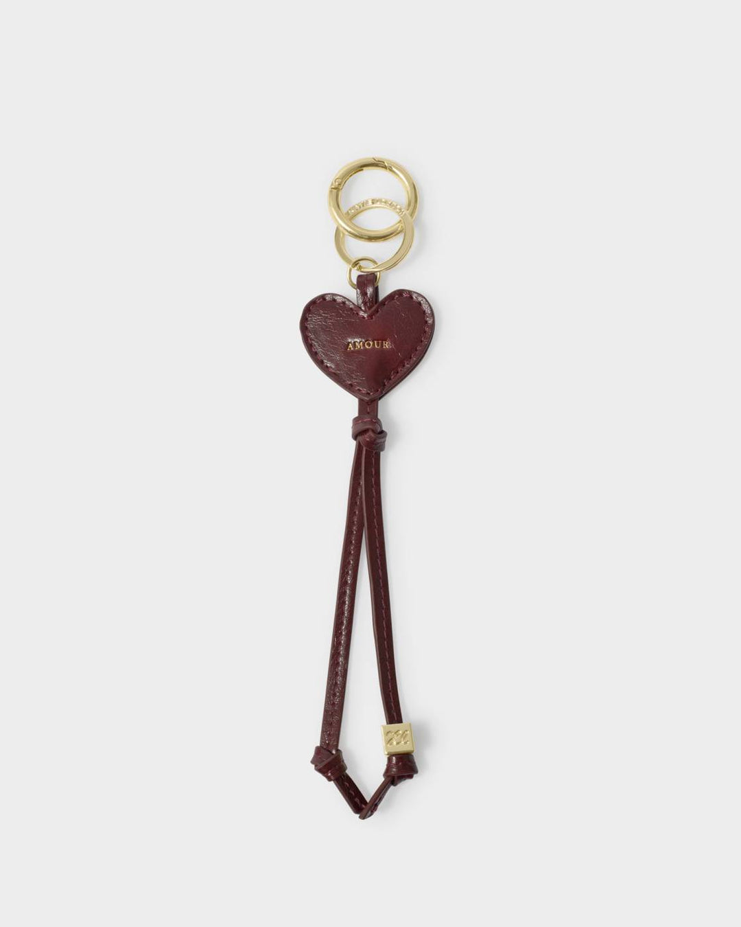 Katie Loxton Heart Charm Keyring - Amour in Cherry