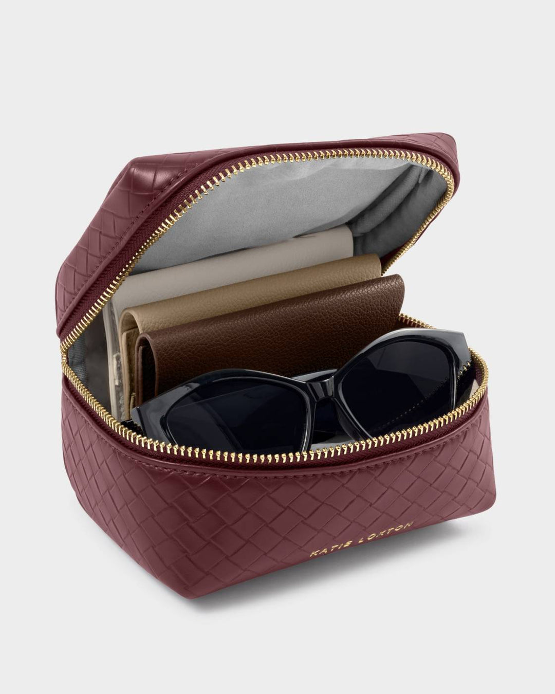Katie Loxton Woven Accessories Organiser - Cherry