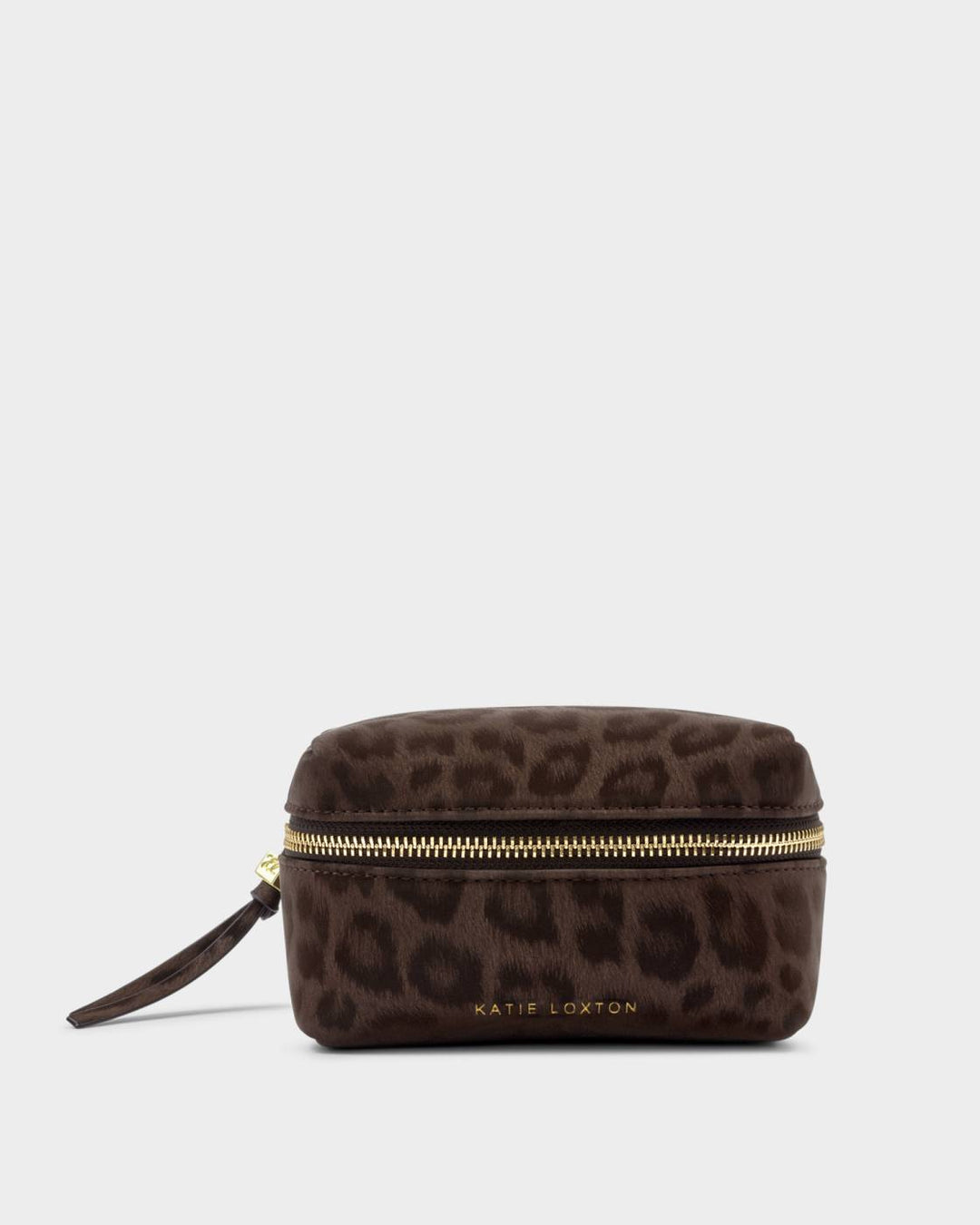 Katie Loxton Woven Accessories Organiser - Chocolate Leopard