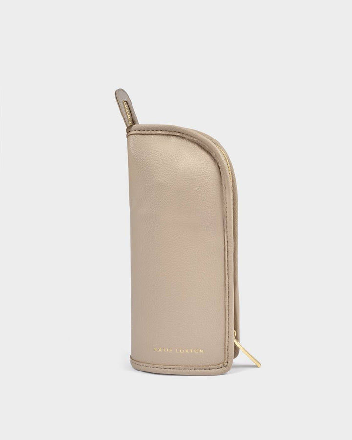 Katie Loxton Makeup Brush Set With Case - Light Taupe