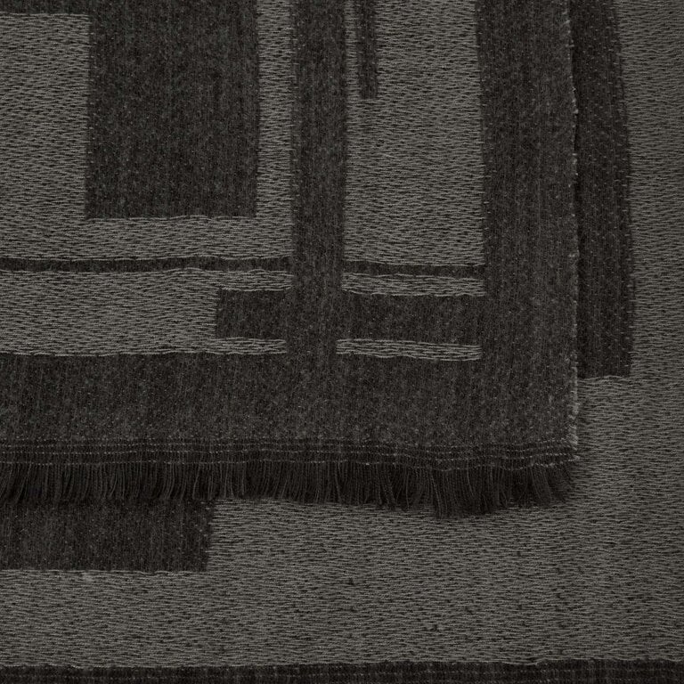 Katie Loxton Blanket Scarf Block Charcoal/ Black