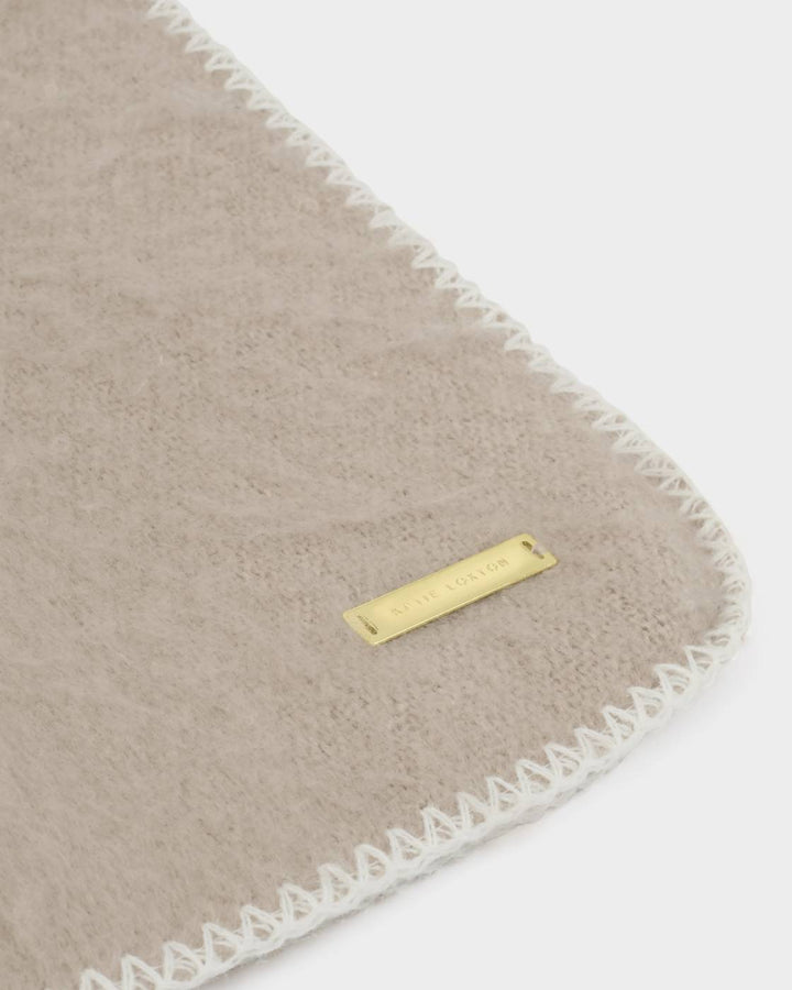 Katie Loxton Whipstitched Scarf - Taupe