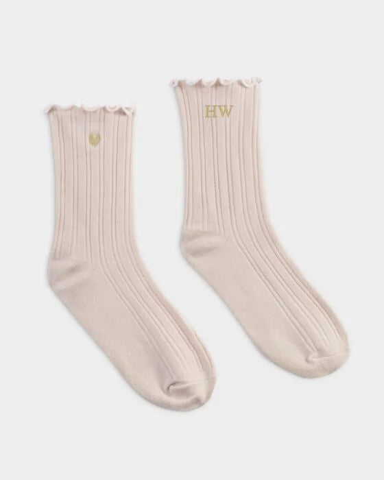 Katie Loxton Gift Box Frill Socks - Hearts