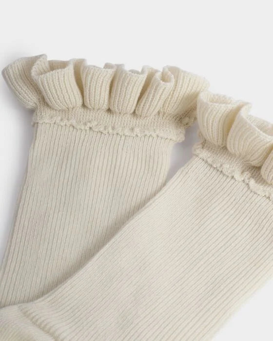 Katie Loxton Gift Box Ruffle Socks - Off White