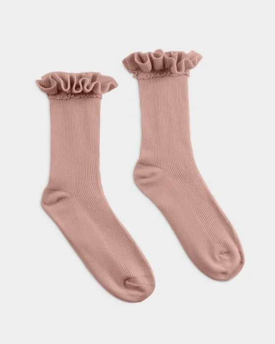 Katie Loxton Gift Box Ruffle Socks- Pink