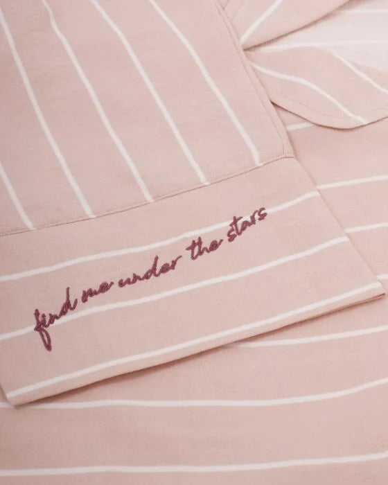 Katie Loxton Pyjama Set - Pink Stripe
